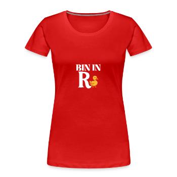 Rentner Ruhestand Pension Rente Ente - Frauen Premium Bio T-Shirt - Rot - Vorne - Mia (176cm)