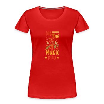 Tradition Konzert Feiern - Frauen Premium Bio T-Shirt - Rot - Vorne - Mia (176cm)