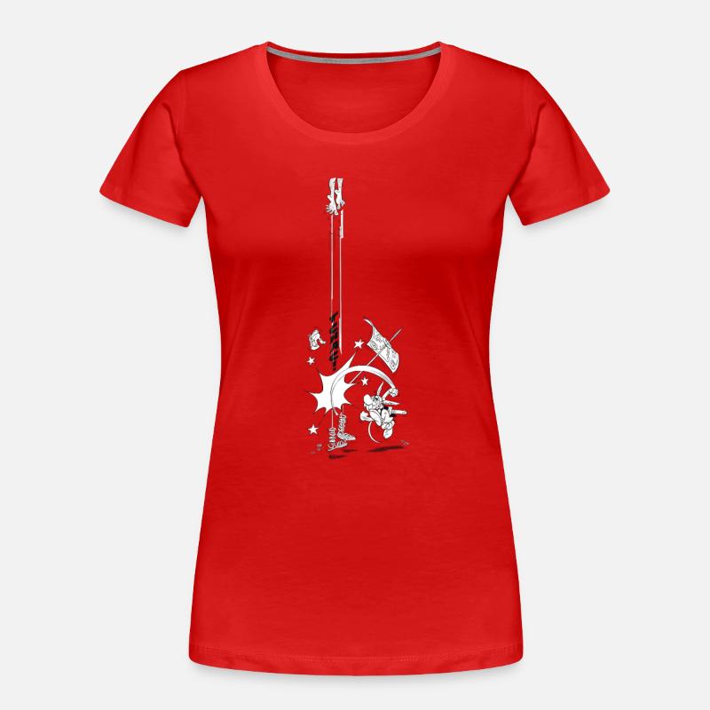 Asterix & Obelix Tchac! - Camiseta orgánica premium mujer - rojo