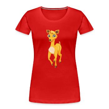 Safari Zoo Animal Safari Zoo - Frauen Premium Bio T-Shirt - Rot - Vorne - Mia (176cm)