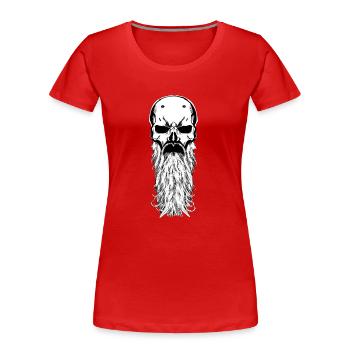 Vikings Nordic Rune Vikings Valhalla Vikings - Women's Premium Organic T-Shirt - red - Front - Mia (176cm)