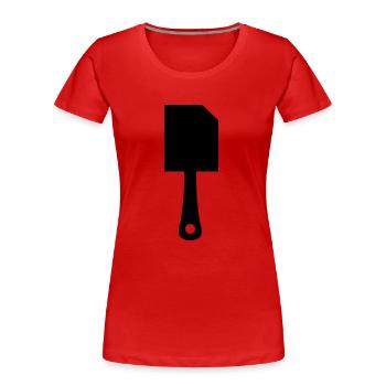 Axt - Frauen Premium Bio T-Shirt - Rot - Vorne - Mia (176cm)