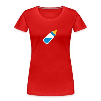 Baby - Frauen Premium Bio T-Shirt - Rot - Vorne - Mia (176cm)