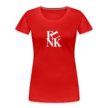 Funk music - T-shirt bio Premium Femme - rouge - Devant - Mia (176cm)