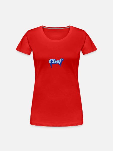 chef - T-shirt bio Premium Femme - rouge