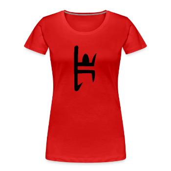 d2r rune ber - Women's Premium Organic T-Shirt - red - Front - Mia (176cm)
