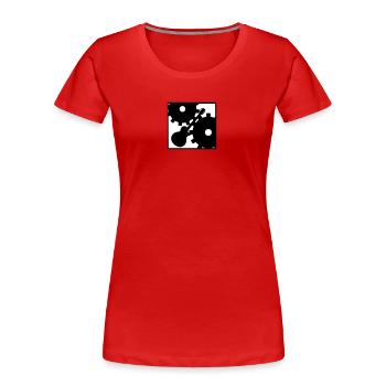 Rock contre la Machine - T-shirt bio Premium Femme - rouge - Devant - Mia (176cm)