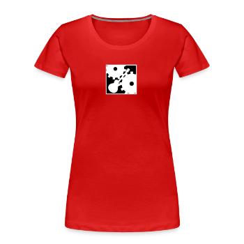 Rock contre la Machine - T-shirt bio Premium Femme - rouge - Devant - Mia (176cm)