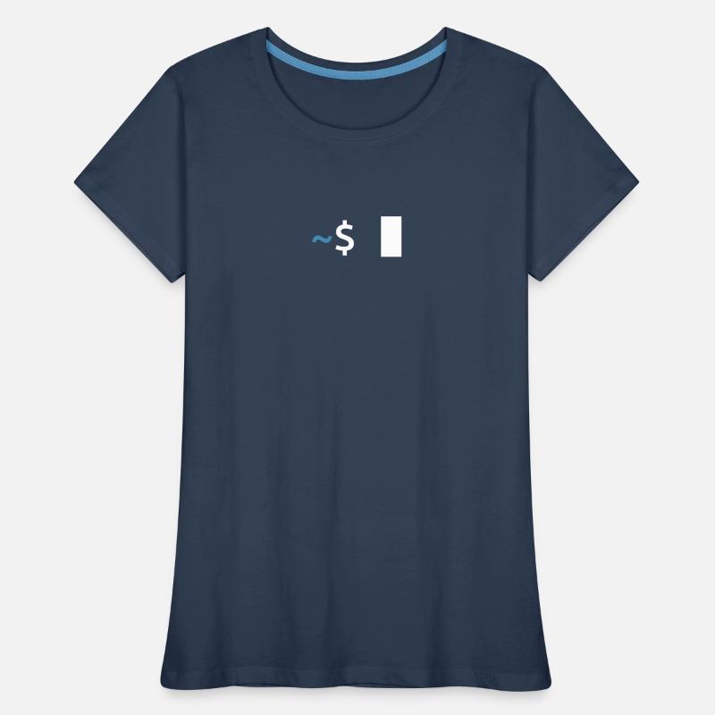 Commande Linux Shell T-shirt bio Premium Femme