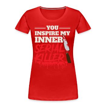 Kino Horror Movies Serial Killer Horrorfilm - Frauen Premium Bio T-Shirt - Rot - Vorne - Mia (176cm)