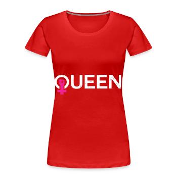 Reine Vénus Féminisme Femmes - T-shirt bio Premium Femme - rouge - Devant - Mia (176cm)