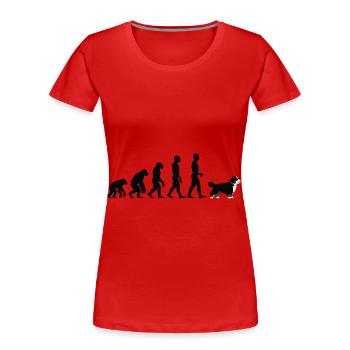 Bouvier bernois - T-shirt bio Premium Femme - rouge - Devant - Mia (176cm)