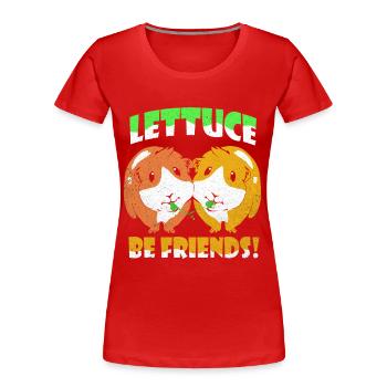 Guinea pig - Women's Premium Organic T-Shirt - red - Front - Mia (176cm)