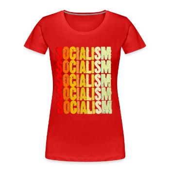 Communisme - T-shirt bio Premium Femme - rouge - Devant - Mia (176cm)