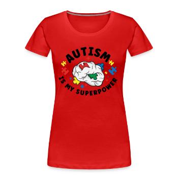Autism Awareness Autism Disease Autistic Gift - Frauen Premium Bio T-Shirt - Rot - Vorne - Mia (176cm)