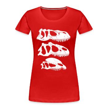 Torvosaurus Allosaurus Dilophosaurus - Women's Premium Organic T-Shirt - red - Front - Mia (176cm)