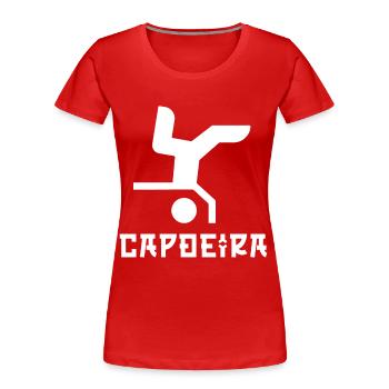 Capoeira - T-shirt bio Premium Femme - rouge - Devant - Mia (176cm)