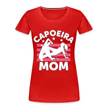 Capoeira Mama - Frauen Premium Bio T-Shirt - Rot - Vorne - Mia (176cm)