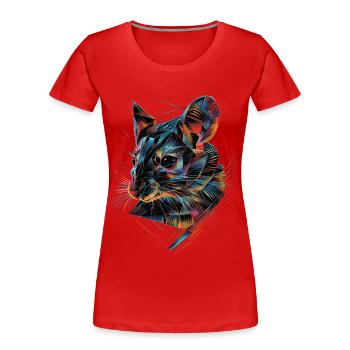 Loir - T-shirt bio Premium Femme - rouge - Devant - Mia (176cm)