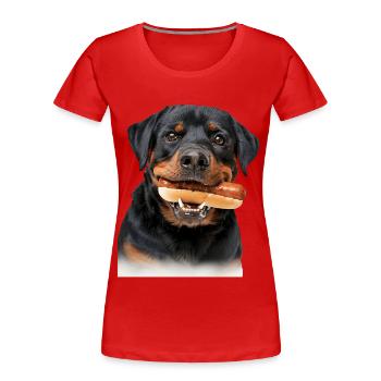 Rottweiler - T-shirt bio Premium Femme - rouge - Devant - Mia (176cm)