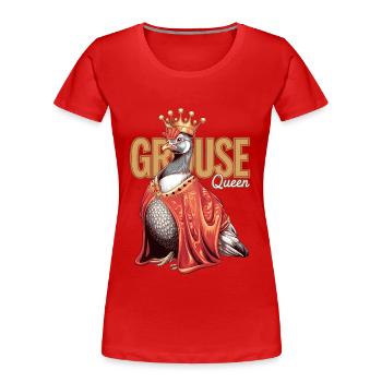 Auerhahn - Frauen Premium Bio T-Shirt - Rot - Vorne - Mia (176cm)