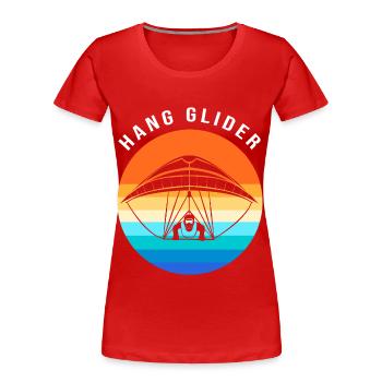 Parapente Parapente Parapente Parapente - T-shirt bio Premium Femme - rouge - Devant - Mia (176cm)