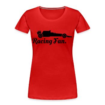 Motorsport Fan - Frauen Premium Bio T-Shirt - Rot - Vorne - Mia (176cm)