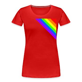 Rainbow Gift Idea Corner colorful - Women's Premium Organic T-Shirt - red - Front - Mia (176cm)