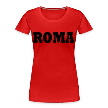 Rome - Women's Premium Organic T-Shirt - red - Front - Mia (176cm)