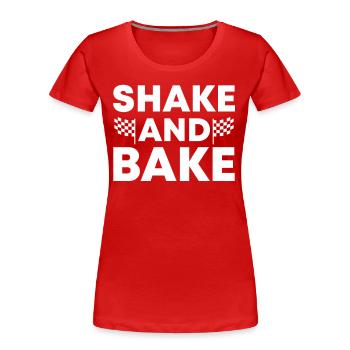 Shake and Bake Rennen - Frauen Premium Bio T-Shirt - Rot - Vorne - Mia (176cm)