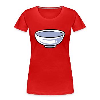 Mixing bowls - Women's Premium Organic T-Shirt - red - Front - Mia (176cm)