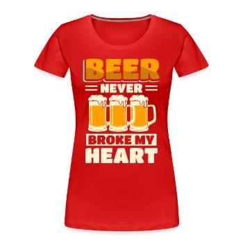 Biertrinker Brauerei - Frauen Premium Bio T-Shirt - Rot - Vorne - Mia (176cm)