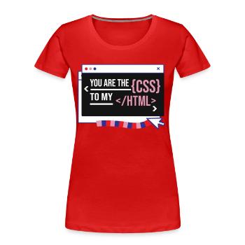Software Entwickler Ingenieur - Frauen Premium Bio T-Shirt - Rot - Vorne - Mia (176cm)