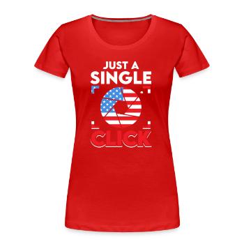 US Patriotisch Astrofotografie Weltraumteleskop - Frauen Premium Bio T-Shirt - Rot - Vorne - Mia (176cm)