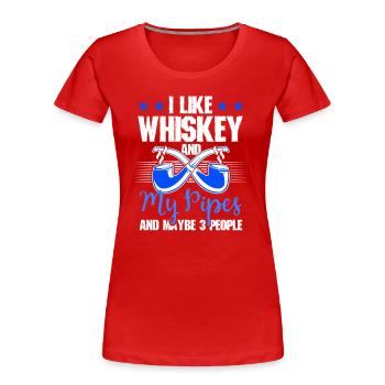 Rauchtabak Raucher Zigarre Pfeifen Liebhaber - Frauen Premium Bio T-Shirt - Rot - Vorne - Mia (176cm)