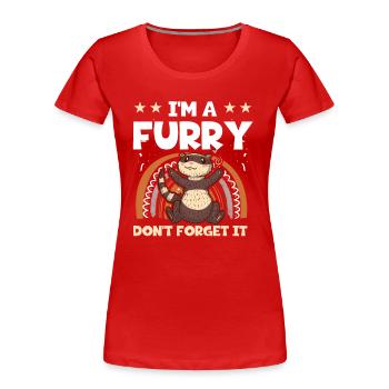 Frettchen Wiesel Haustier Geisterflüsterer - Frauen Premium Bio T-Shirt - Rot - Vorne - Mia (176cm)