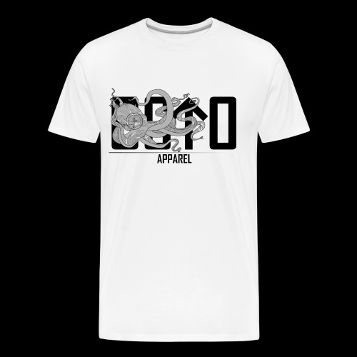 OctoApparel Logo schwarz - Männer Premium Bio T-Shirt