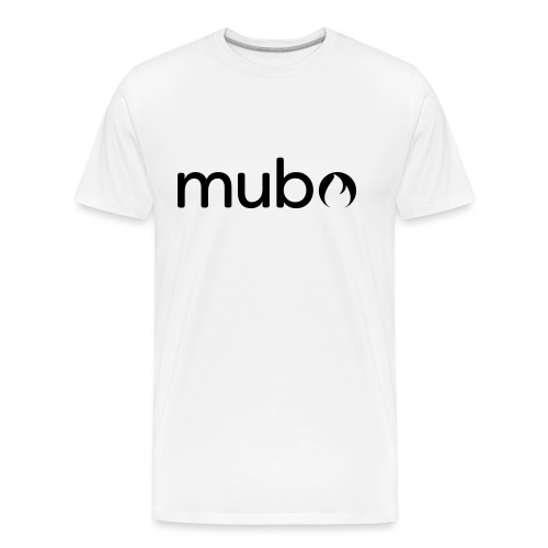 mubo Logo Word Black - Herre Premium T-shirt økologisk
