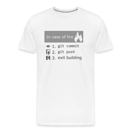 Fire Commit - Mannen premium biologisch T-shirt