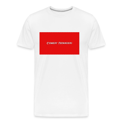 Red Comedy Teenagers T Shirt - Organic T-shirt Ekologisk premium-T-shirt herr