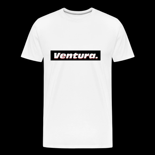 Ventura Black Logo - Mannen premium biologisch T-shirt