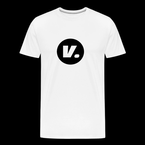 Ventura White V Logo - Mannen premium biologisch T-shirt