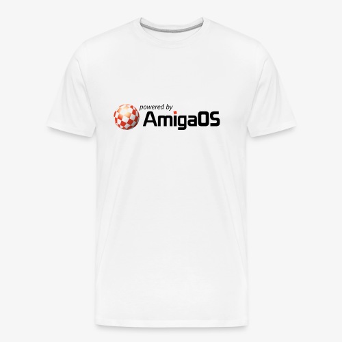 PoweredByAmigaOS Black - Men's Premium Organic T-Shirt