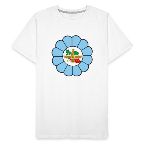 Faravahar Iran Lotus Colorful - Herre Premium T-shirt økologisk