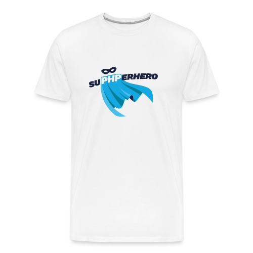 SuPHPerhero par Laury S. - fond clair - T-shirt bio Premium Homme