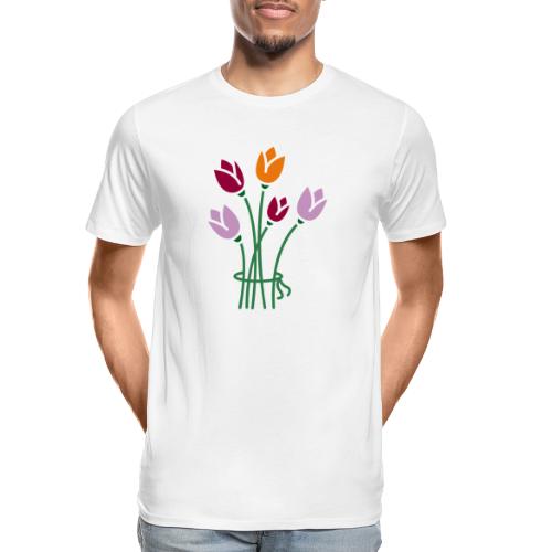 Blumen - Männer Premium Bio T-Shirt
