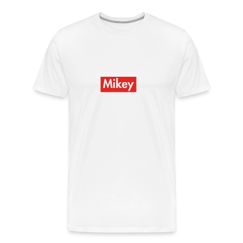 Mikey Box Logo - Men's Premium Organic T-Shirt