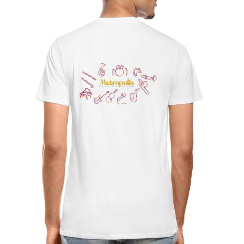 Orchestra, rugzijde - Mannen premium biologisch T-shirt