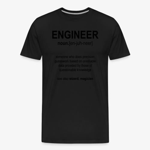 Engineer Def. 1 (Black) - T-shirt bio Premium Homme