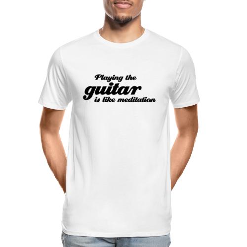 playing the Guitar - Männer Premium Bio T-Shirt